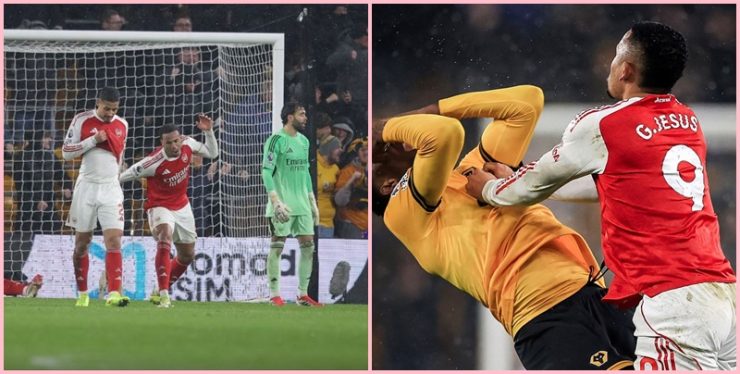 Hàng phòng ngự của Arsenal gây thất vọng trong trận đấu với Wolves
